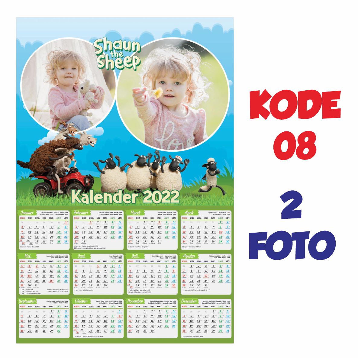 CETAK KALENDER TEMA KARAKTER
