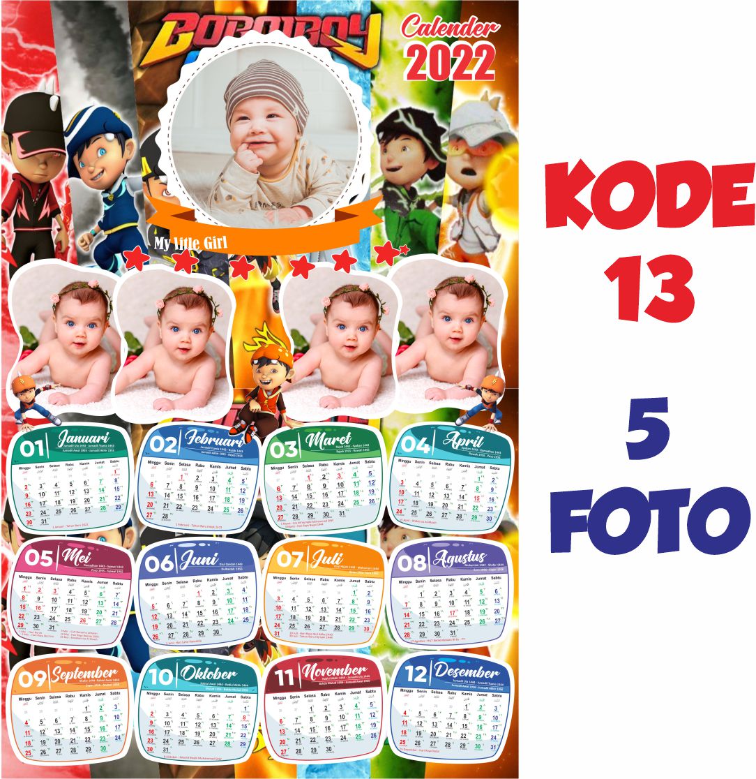 CETAK KALENDER TEMA KARAKTER