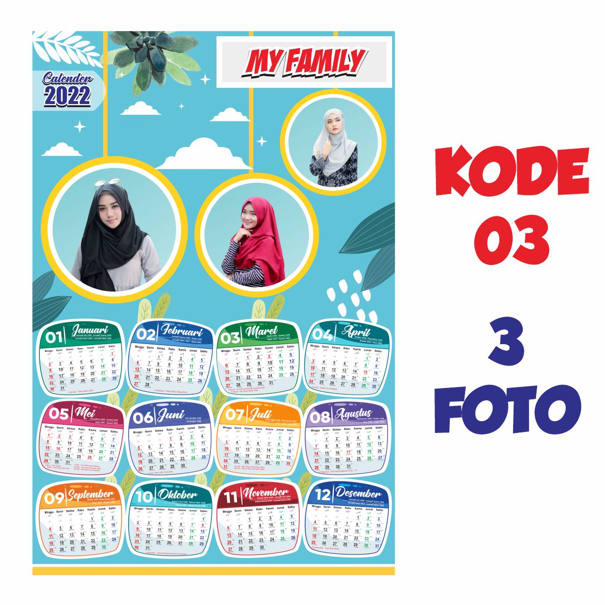 CETAK KALENDER TEMA KARAKTER