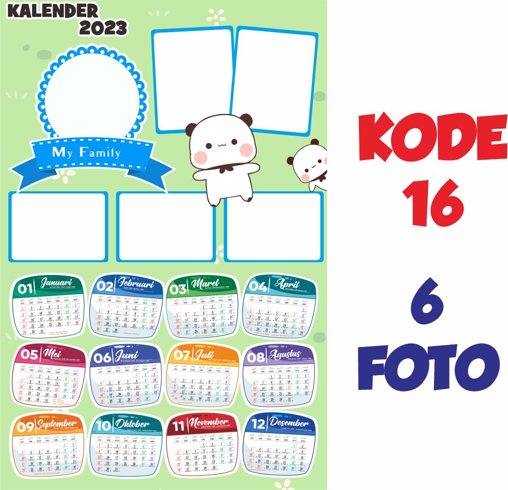 CETAK KALENDER TEMA KARAKTER