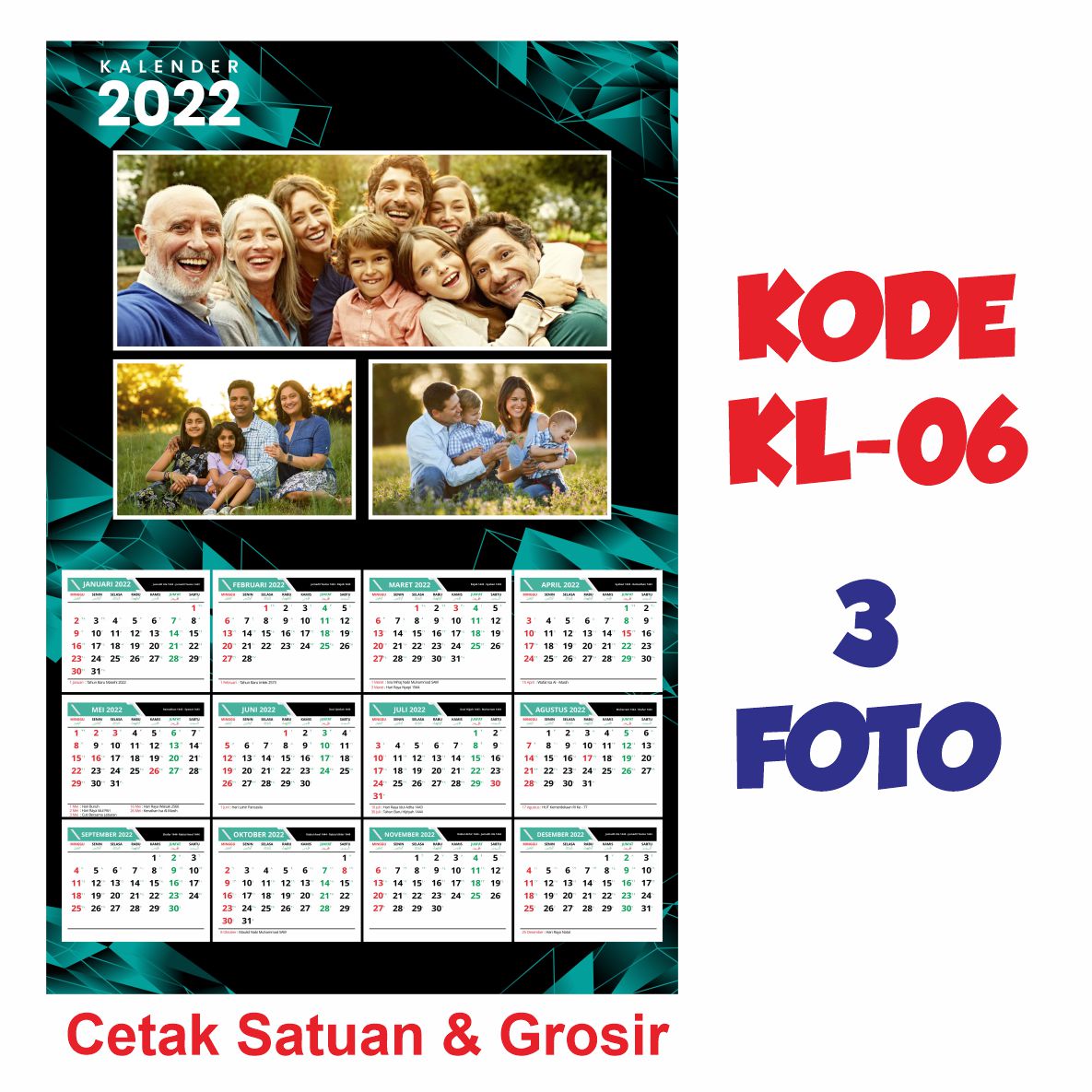 CETAK KALENDER TEMA KELUARGA