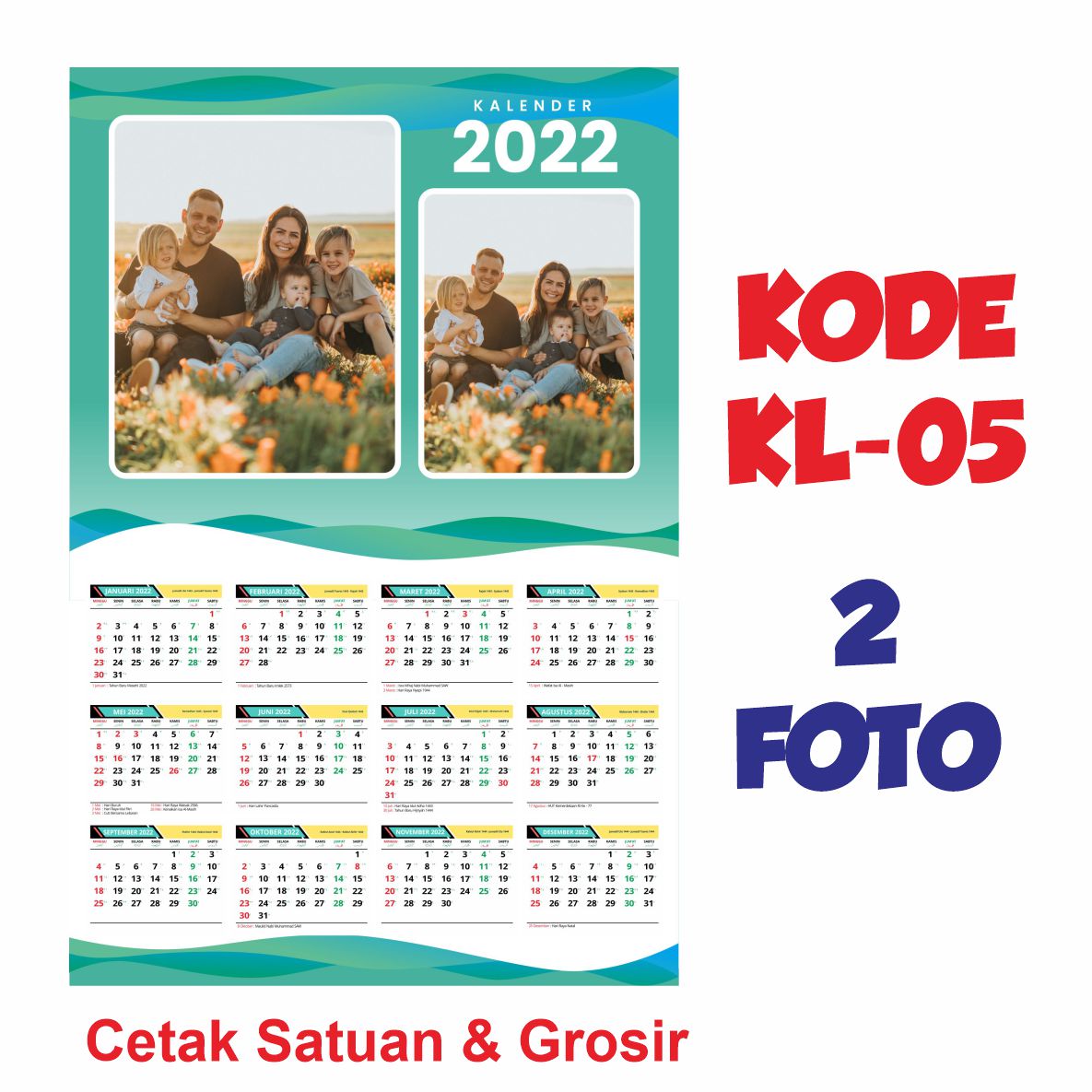 CETAK KALENDER TEMA KELUARGA