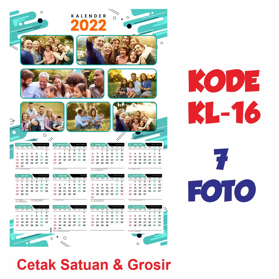 CETAK KALENDER TEMA KELUARGA