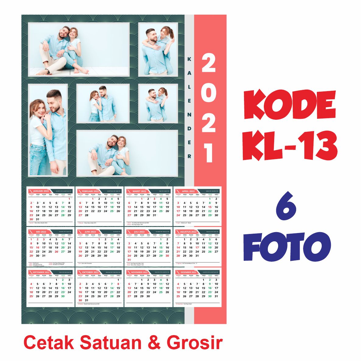 CETAK KALENDER TEMA KELUARGA