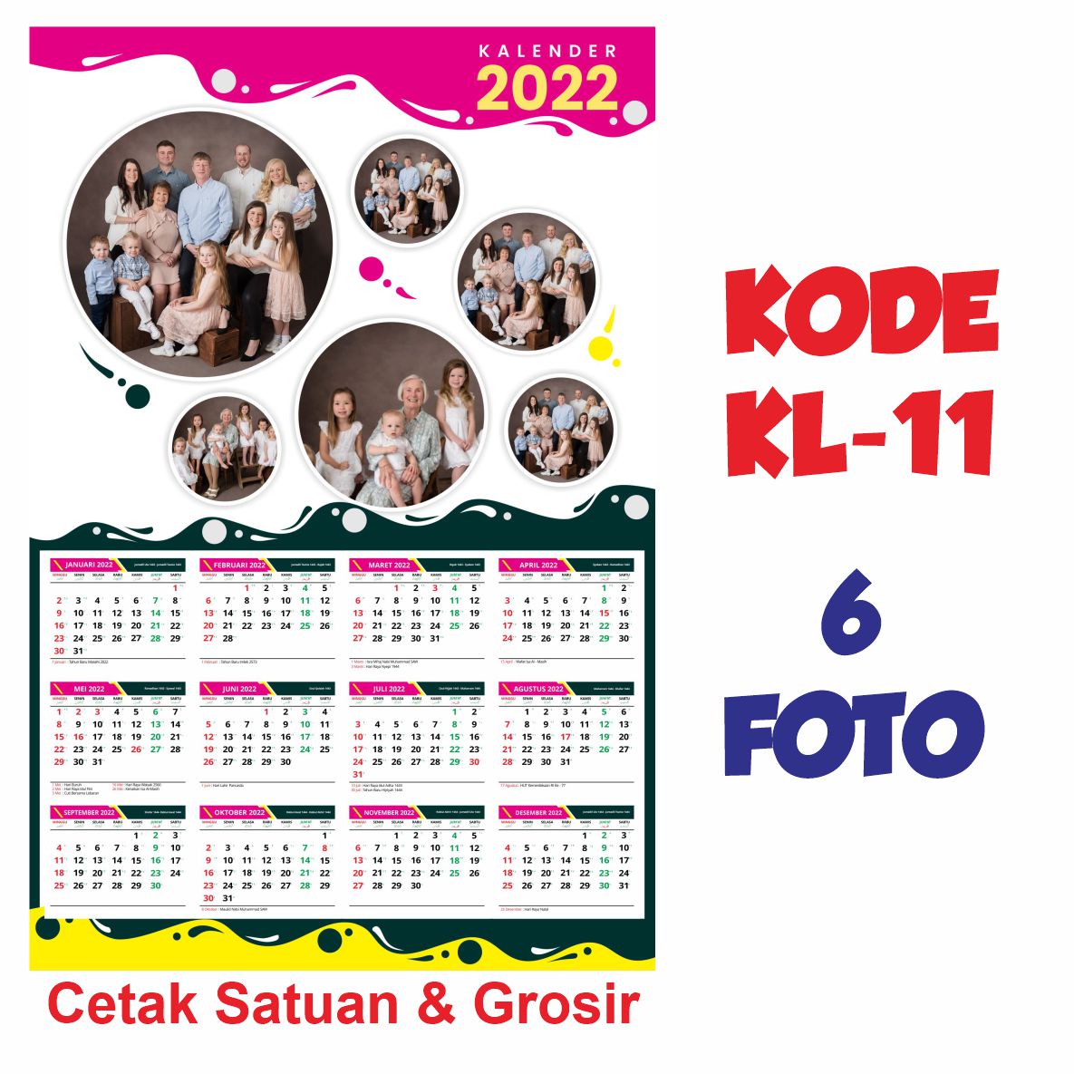 CETAK KALENDER TEMA KELUARGA