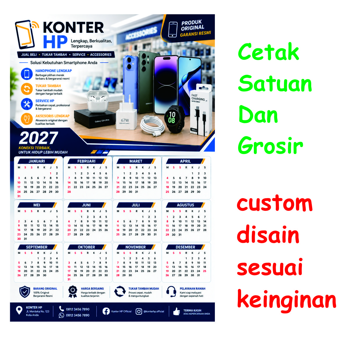 CETAK KALENDER TEMA USAHA