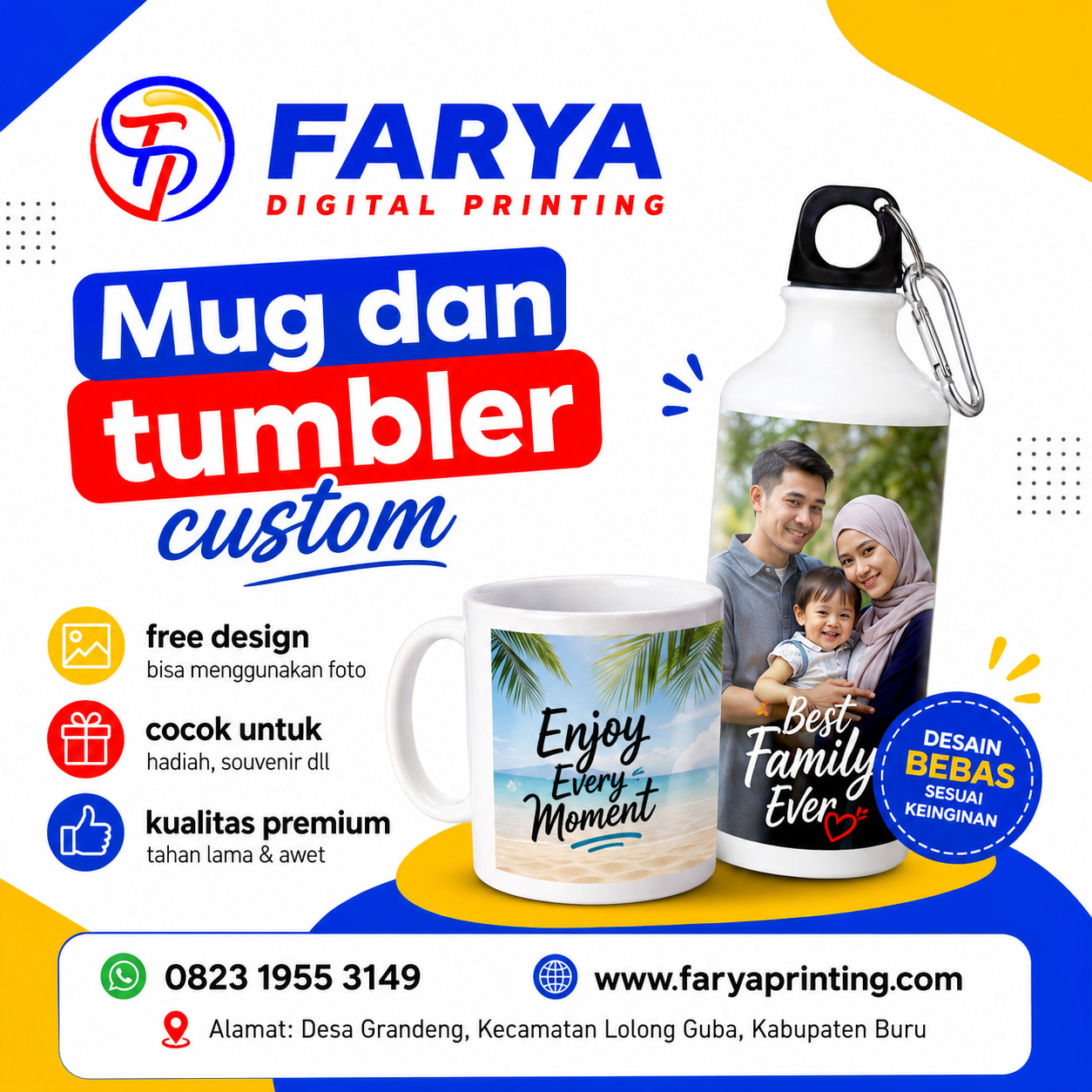 Mug dan Tumbler Custom